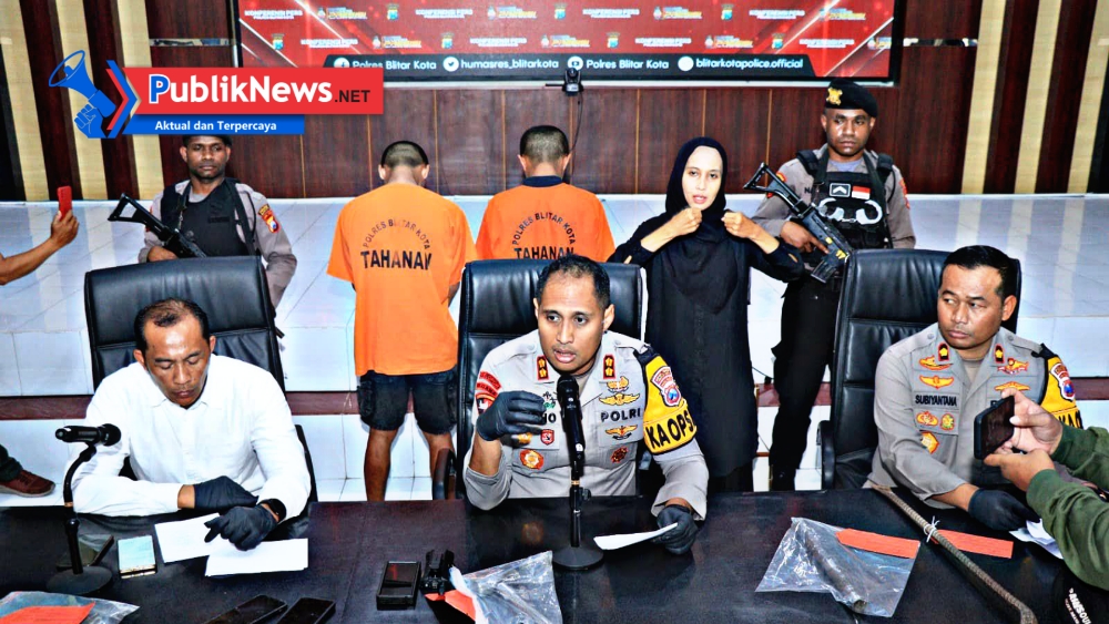 Tiga Tersangka Pencurian di 21 Lokasi Berhasil Dibekuk Polres Blitar Kota