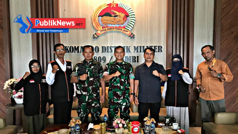 Panitia Sedekah Akhbar 5 Kunjungi Markas Dandim 0809 Kediri, Dapat Dukungan Penuh