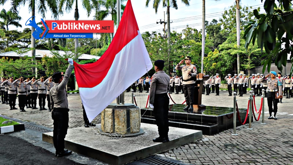 Polres Nganjuk Gelar Upacara Hari Kebangkitan Nasional ke-117, Kapolres Ajak Tingkatkan Semangat Pengabdian