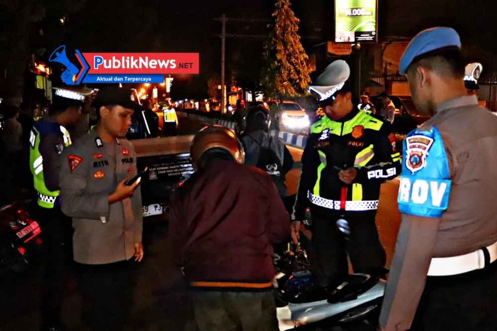 Polres Ponorogo Gelar Razia Malam, Tegas Tindak Premanisme dan Balapan Liar