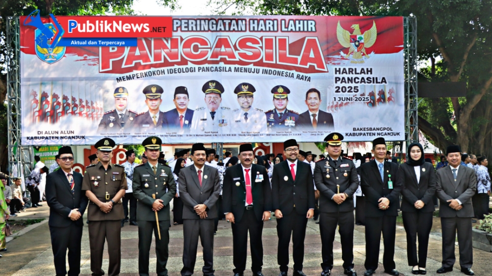 Kapolres Nganjuk Tegaskan Komitmen Jaga Persatuan dalam Peringatan Hari Lahir Pancasila