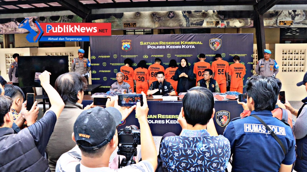 Viral di Medsos, Komplotan Copet Wanita Lintas Provinsi Diringkus Polres Kediri Kota