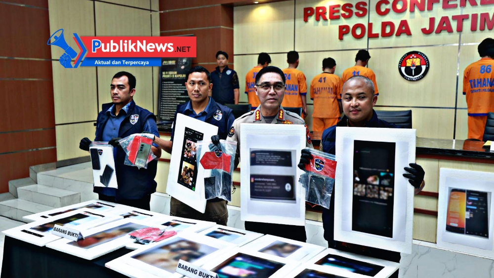 Gempar! Polda Jatim Bongkar Grup WhatsApp Penyebar Konten Pornografi Gay, 4 Tersangka Diamankan