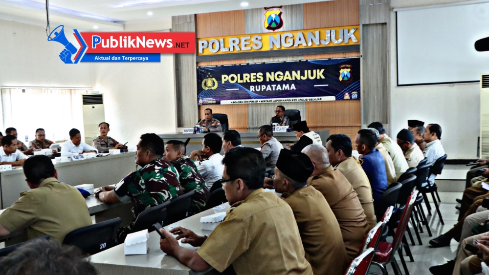 Polres Nganjuk Gelar Rakor Pengamanan Pengesahan Warga Baru PSHT