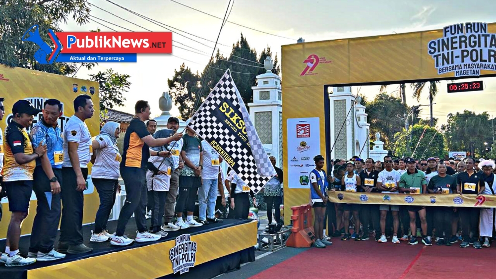 Semarak Fun Run Warnai Peringatan Hari Bhayangkara ke-79 di Magetan, TNI-Polri dan Masyarakat Jalin Sinergitas