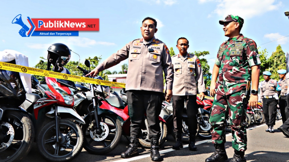 Polres Tuban Pulangkan 224 Kendaraan Konvoi Anarkis, 73 Unit Masih Misterius
