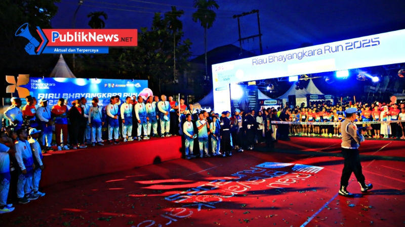 Kapolri Lepas Ribuan Pelari di Riau Bhayangkara Run 2025