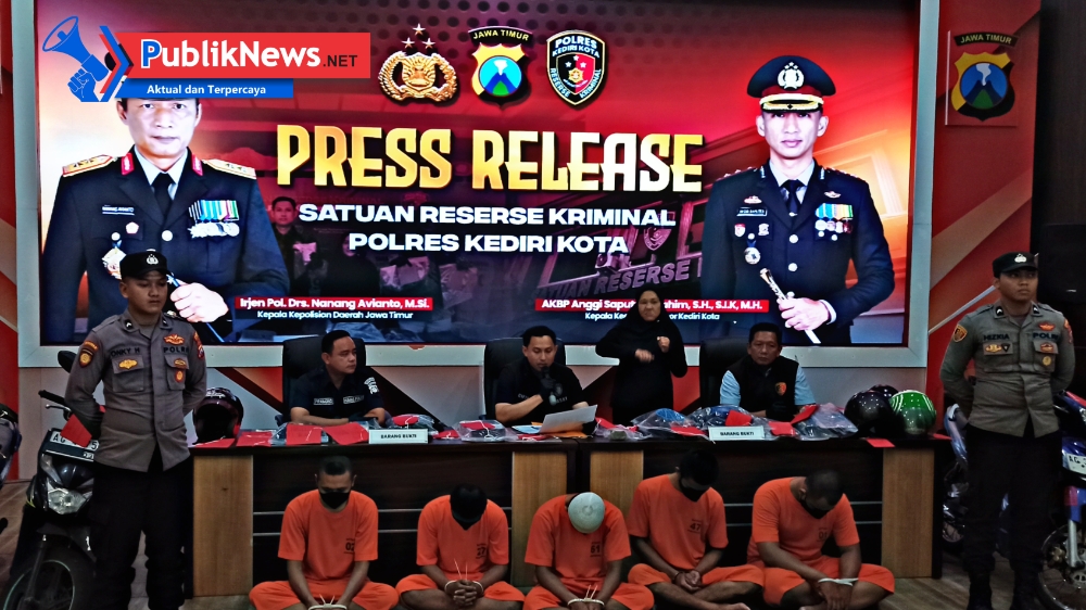Polres Kediri Kota Bongkar Kasus Pengeroyokan Brutal di Mojo, Libatkan Tiga Pelaku di Bawah Umur
