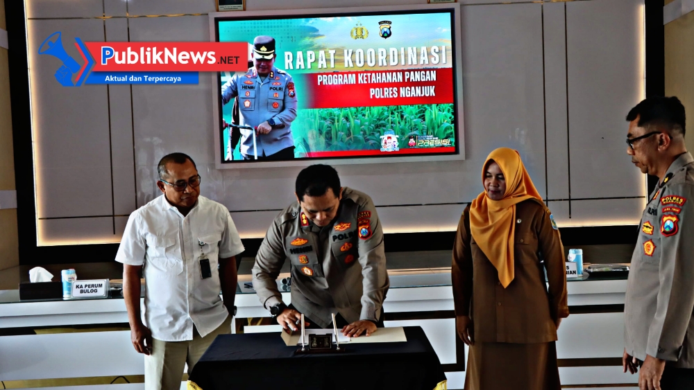 Wujudkan Swasembada Jagung, Polres Nganjuk Gelar Rakor Eksternal Ketahanan Pangan