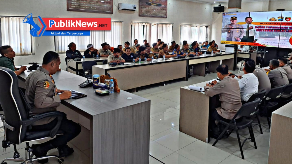 Polres Nganjuk Gelar Rakor Eksternal, Antisipasi Perlintasan Anggota IKSPI Menuju Madiun