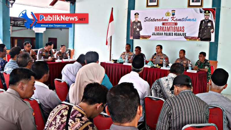 Silaturahmi Kamtibmas, Kapolres Nganjuk Gandeng Forkopimcam Bagor Perkuat Keamanan Wilayah