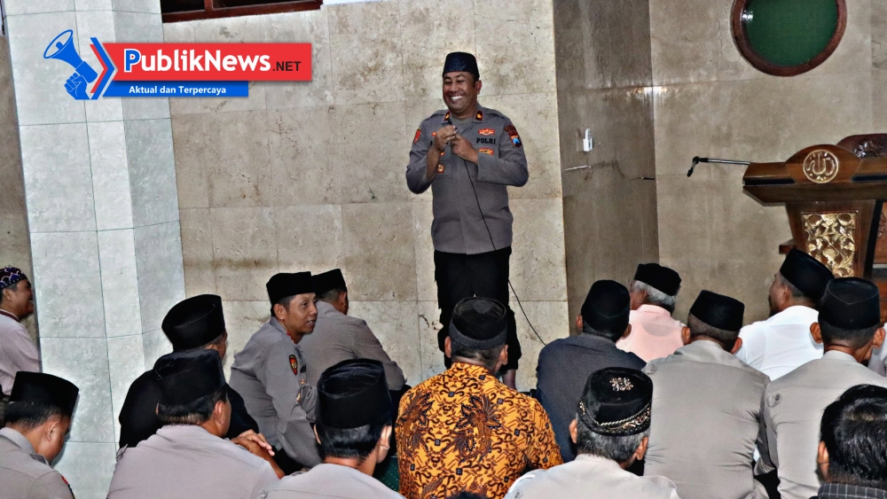 Perkuat Silaturahmi dan Iman, Polres Nganjuk Gelar Bakti Religi di Masjid Luhur