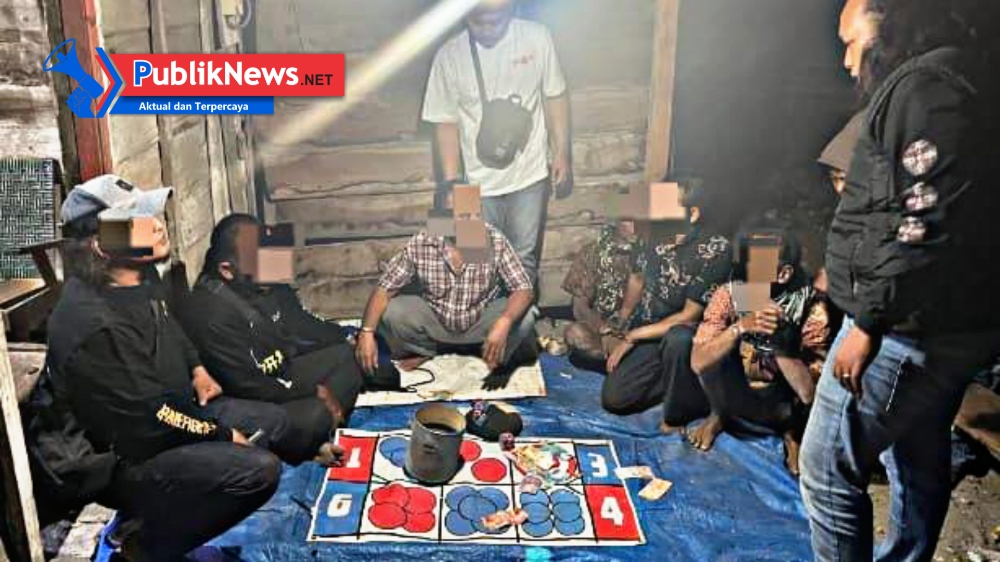 Polres Nganjuk Gerebek Judi Dadu di Ngluyu, Enam Pelaku Diamankan