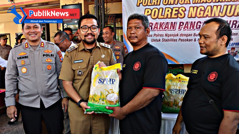 Polres Nganjuk Luncurkan Gerakan Pangan Murah, Warga Minta Digelar Rutin