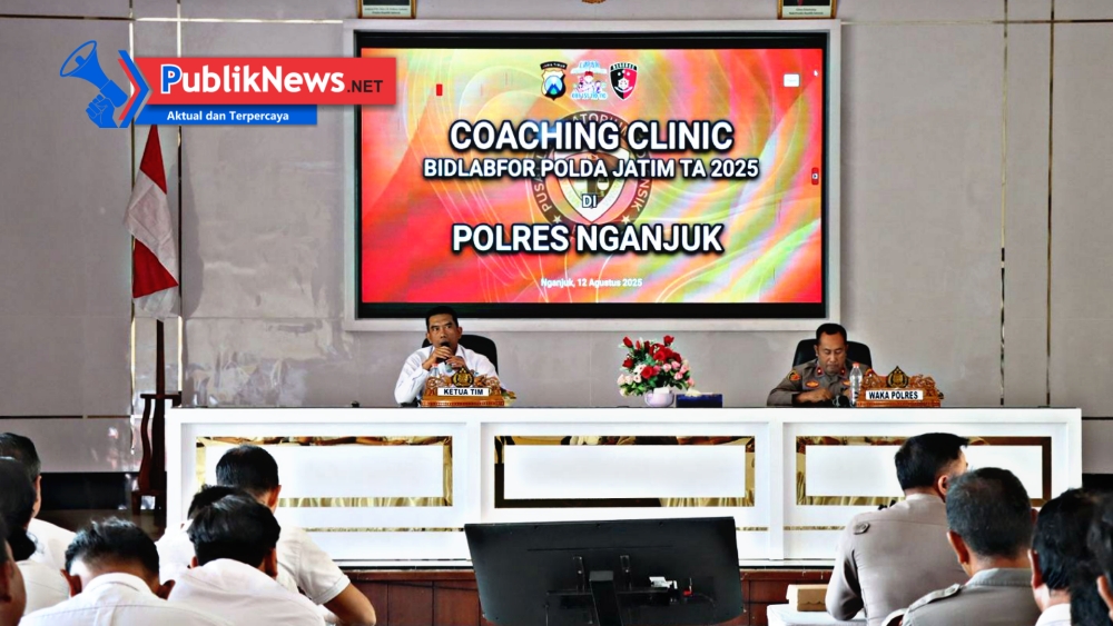Polres Nganjuk Gelar Coaching Clinic Bidlabfor Polda Jatim untuk Tingkatkan Kemampuan Penyidikan