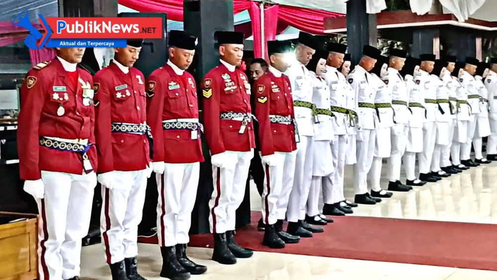 75 Anggota Paskibraka Nganjuk 2025 Resmi Dikukuhkan di Pendopo Kabupaten