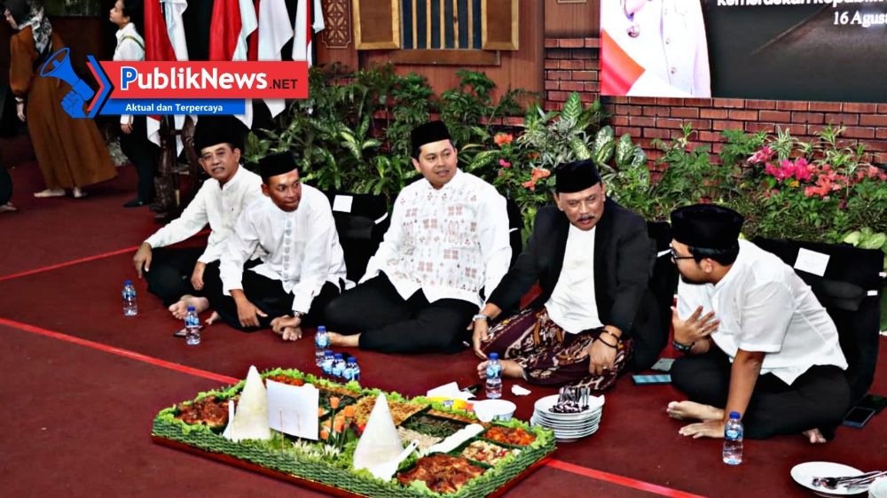 Tasyakuran HUT ke-80 RI di Pendopo Nganjuk, Forkopimda Serukan Semangat Kebersamaan