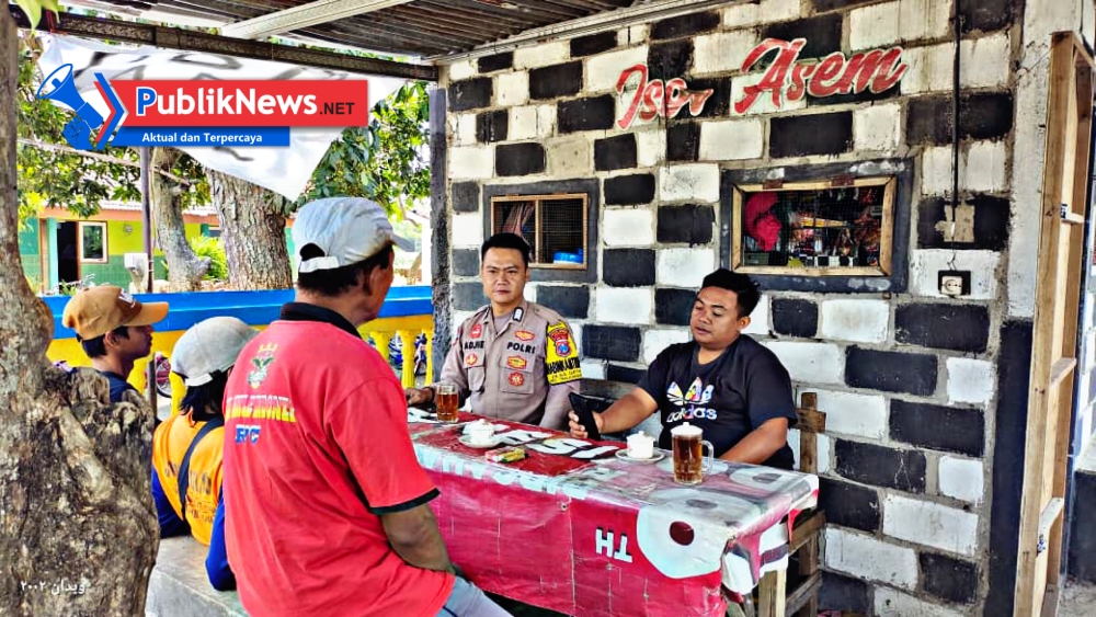 Dekatkan Polisi dengan Warga, Bhabinkamtibmas Getas Gelar Kopling di Warung Kopi