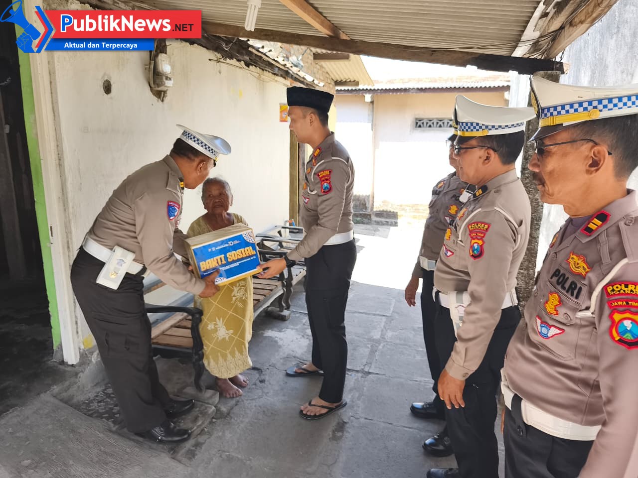 Satlantas Polres Nganjuk Gelar Bakti Sosial Sambut HUT Lalu Lintas ke-70