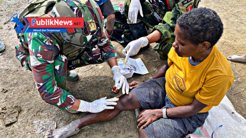 Satgas Yonif 700/Wyc Hadir di Mayuberi: Tak Hanya Jaga Perbatasan, Tapi Juga Tebar Kasih dan Kepedulian