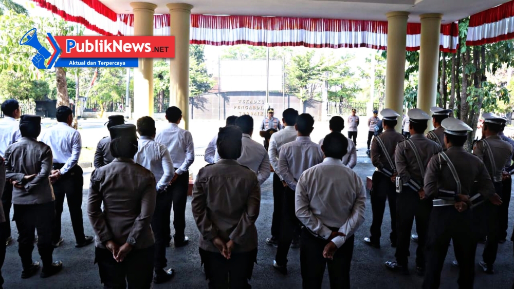 Kapolres Nganjuk Instruksikan Personel Siaga, Tegaskan Jaga Mako dan Obyek Vital