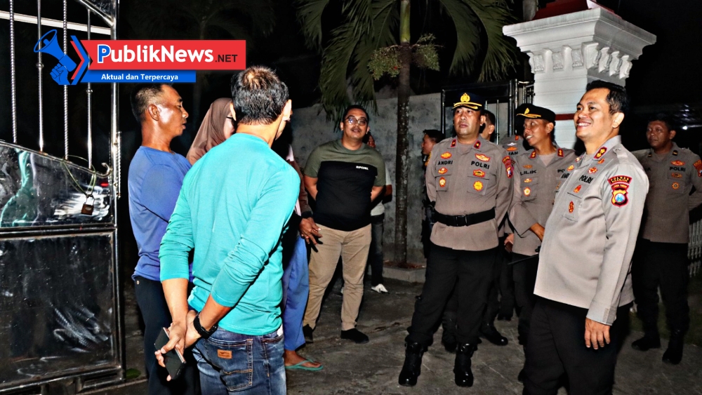 Kapolres Nganjuk Pimpin Patroli Malam, Pastikan Keamanan Obyek Vital