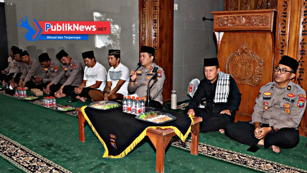 Polres Nganjuk Peringati Maulid Nabi, Santuni Yatim Piatu dan Warga Kurang Mampu