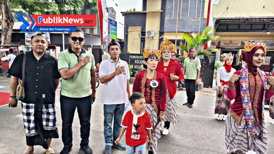 Semarak Jalan Kreasi Kelurahan Dandangan Meriahkan HUT ke-80 RI