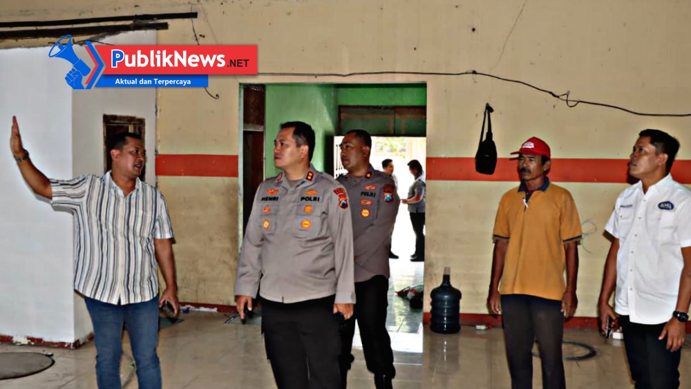 Kapolres Nganjuk Tinjau Progres Pembangunan SPPG di Baron dan Lengkong