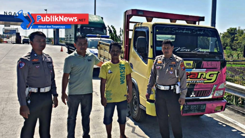 Kurang dari 24 Jam, Satlantas Polres Nganjuk Ringkus Pelaku Tabrak Lari di Exit Tol Begadung
