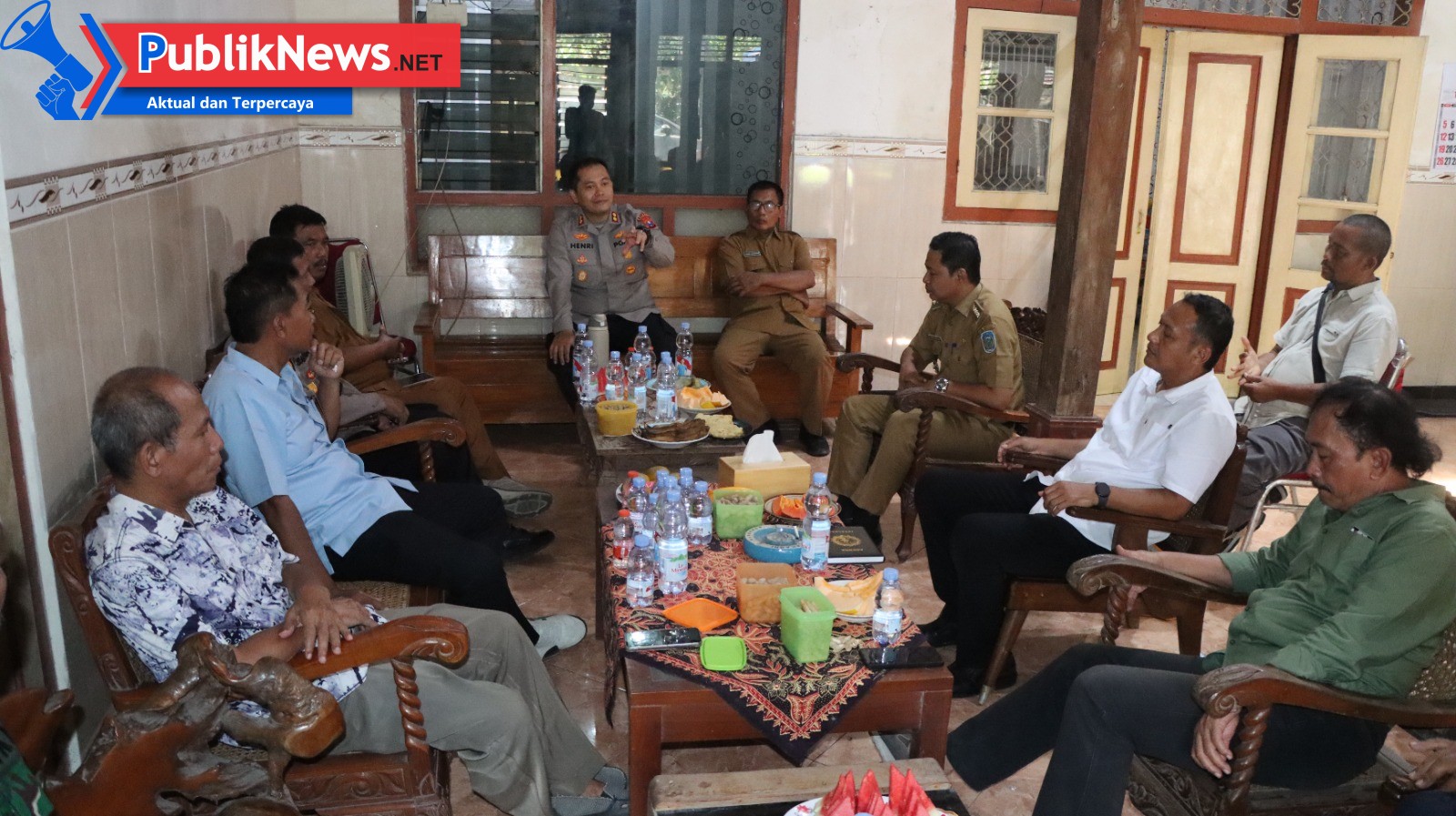 Kapolres Nganjuk Jalin Silaturahmi dengan Kades se-Kecamatan Prambon, Perkuat Harkamtibmas dan Program “Desa Tangguh Pangan”