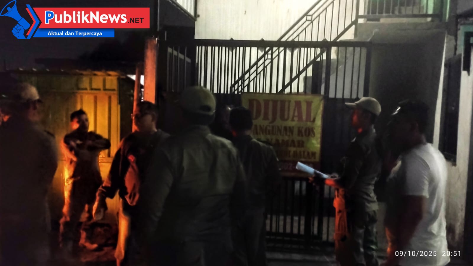 Satpol PP Kota Kediri Tertibkan Rumah Kost Diduga Jadi Tempat Prostitusi di Kawasan Singonegaran