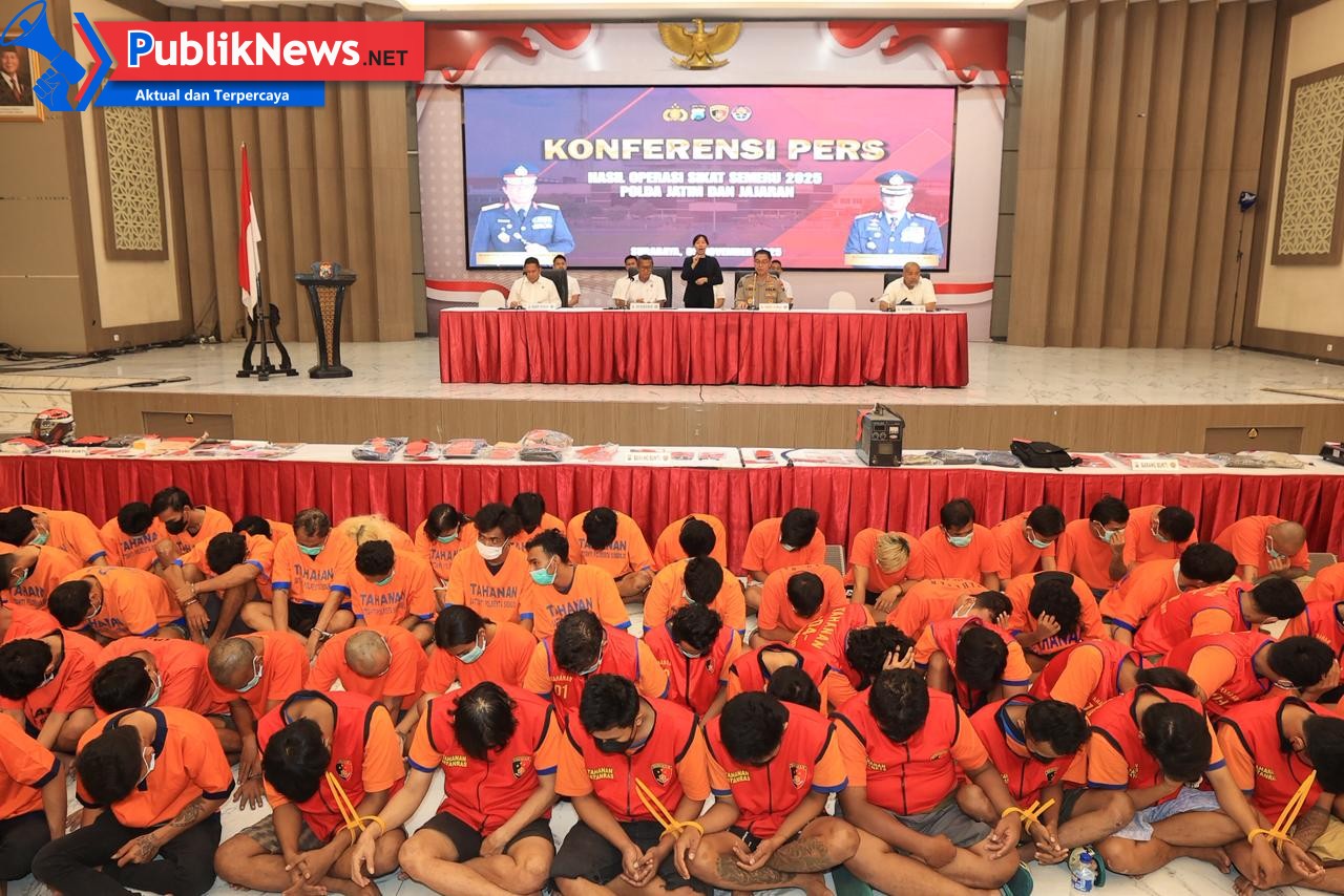 Polda Jatim Ungkap 1.443 Kasus dan Amankan 1.135 Tersangka Selama Operasi Sikat Semeru 2025