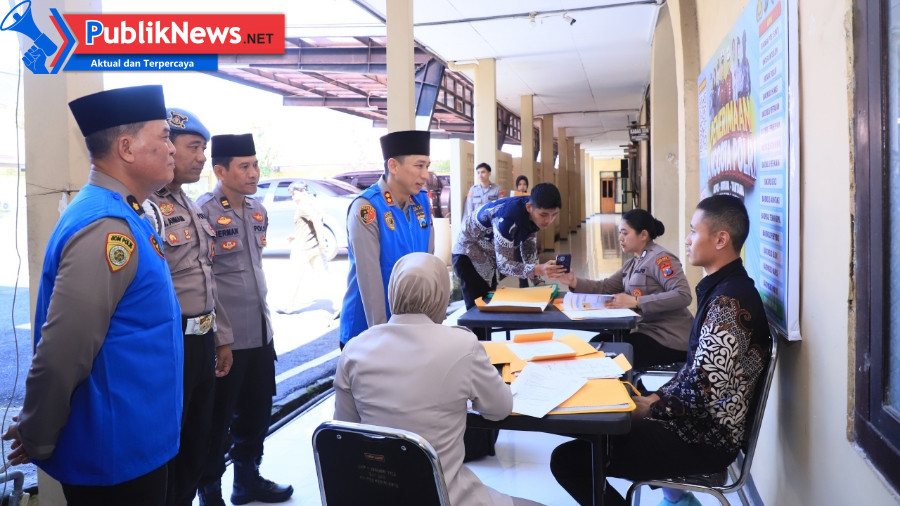 Anggi Saputra Ibrahim Pantau Penerimaan Akpol, Bintara & Tamtama oleh Polres Kediri Kota