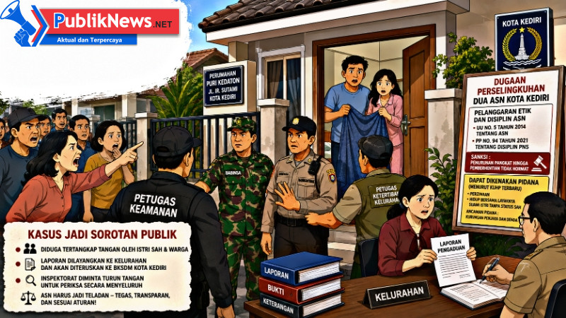 Dua ASN Kota Kediri Diduga Terlibat Perselingkuhan, Kasus Kini Jadi Sorotan Publik
