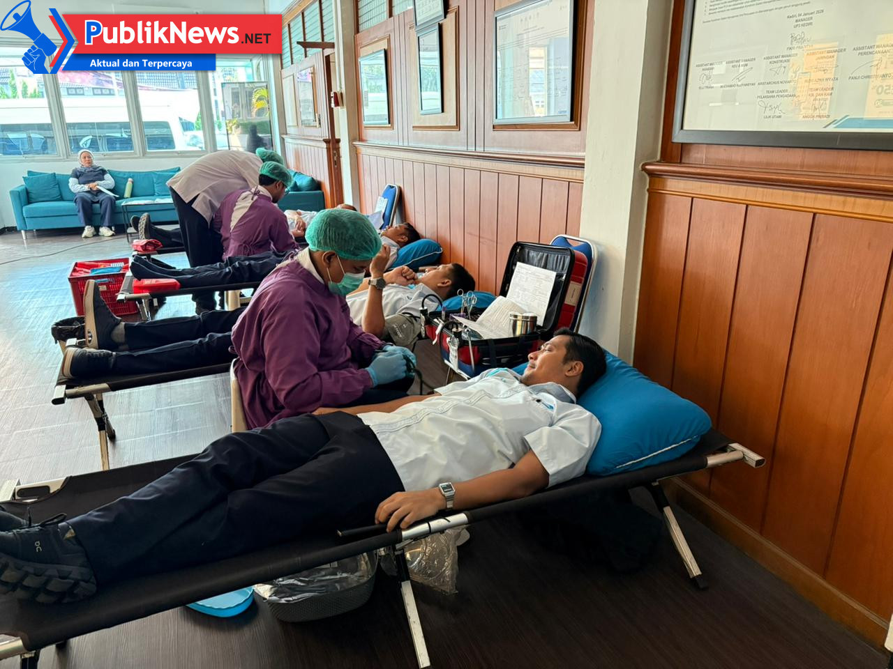 Jelang Hari Lahir Pancasila, PLN UP3 Kediri Gelar Aksi Donor Darah sebagai Wujud Kepedulian Sosial