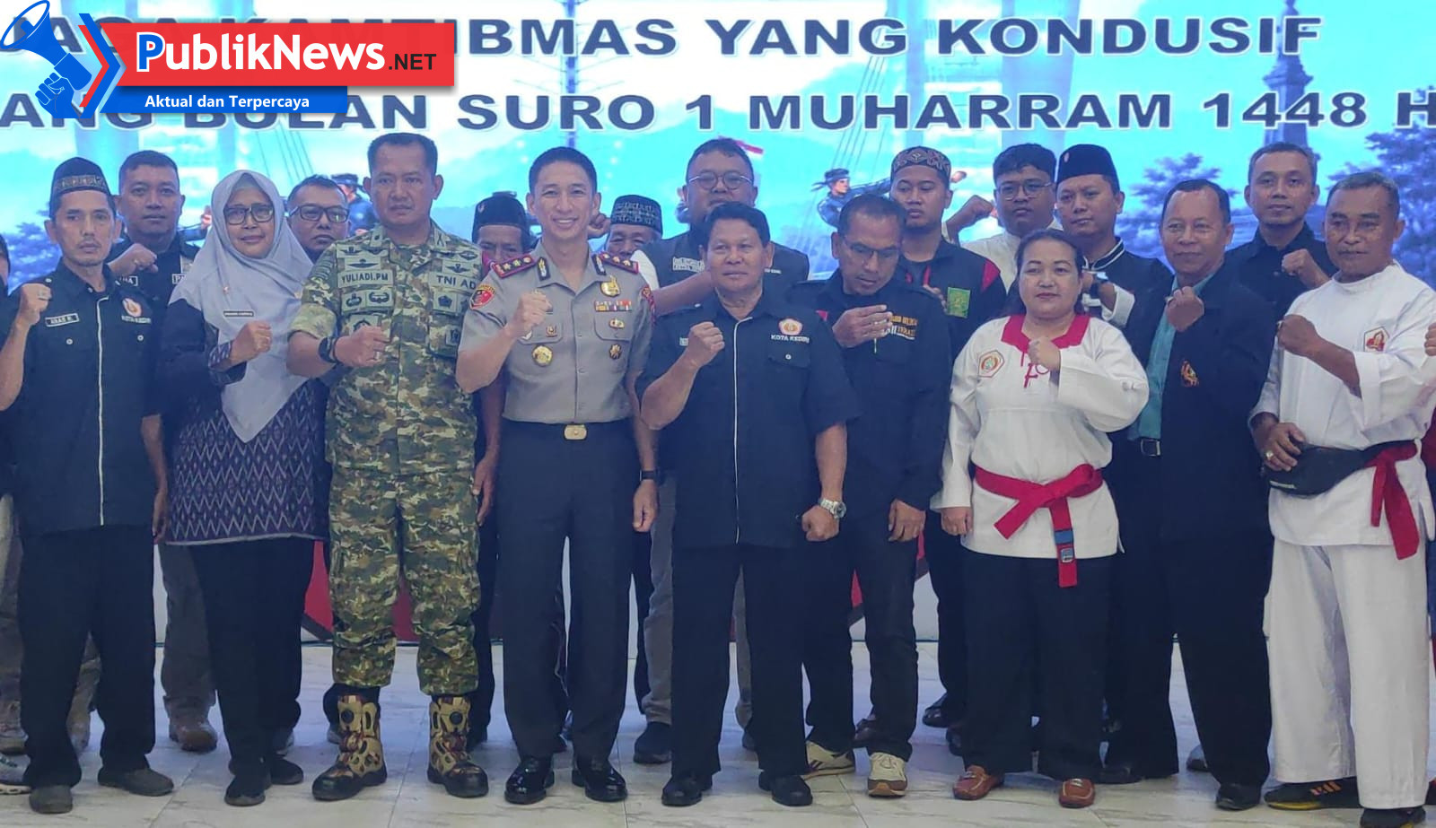 Jelang Pengesahan Anggota Baru, PSHT Pusat Madiun Ikuti Deklarasi Damai Bersama Perguruan Silat se-Kediri Raya