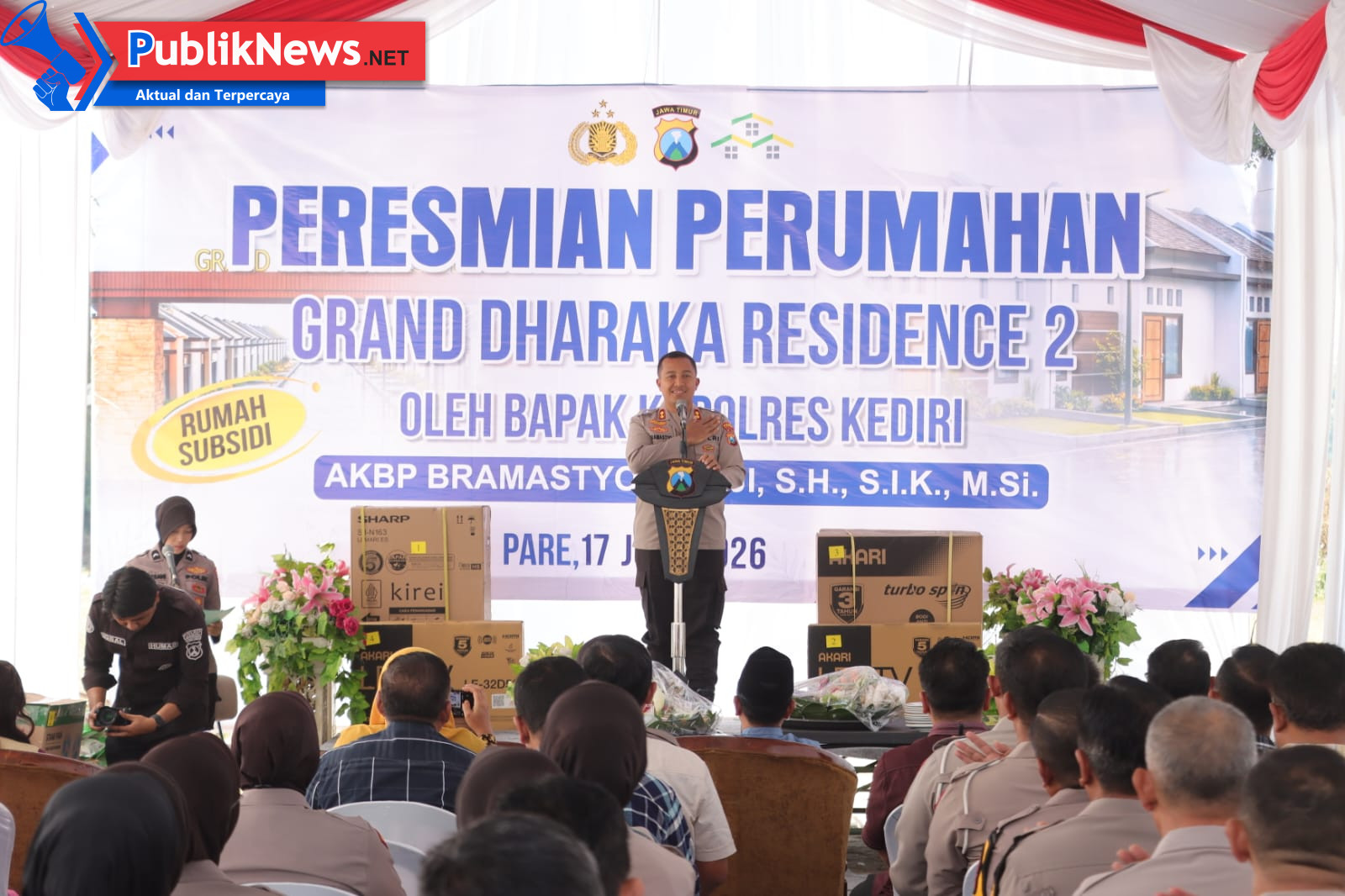 Polres Kediri Resmikan Grand Dharaka Residence 2, Perluas Akses Hunian Terjangkau bagi Masyarakat