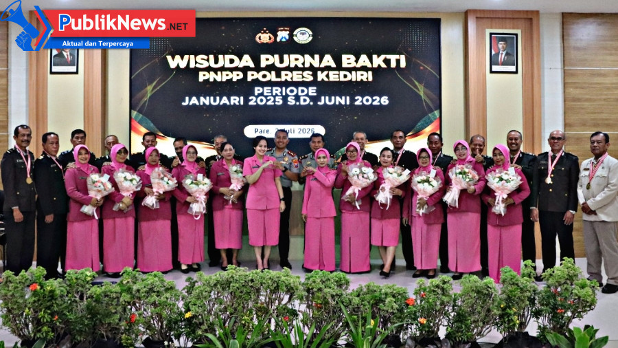 Polres Kediri Lepas 29 Personel Purnabakti, Akhiri Pengabdian dengan Penuh Haru