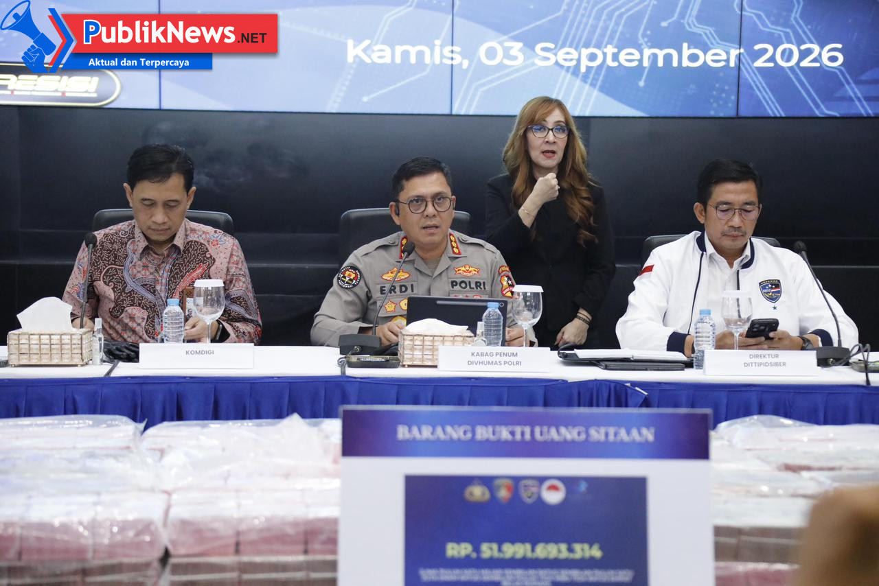 Bareskrim Polri Ungkap Tiga Kasus Judi Online, Dana Puluhan Miliar Dibekukan