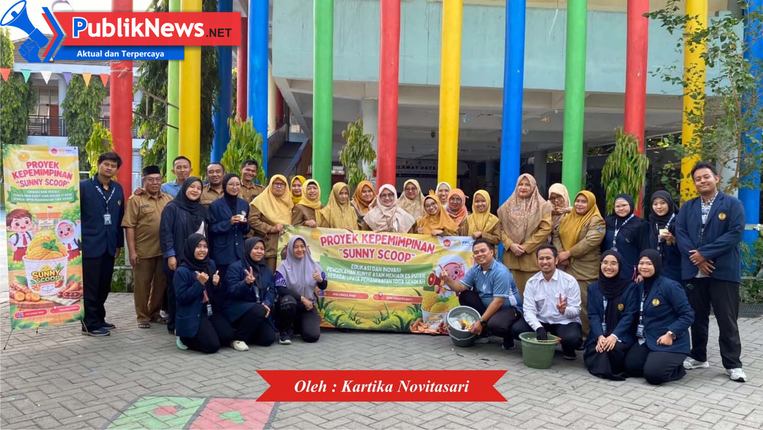 Inovasi Es Puter “Sunny Scoop” Berbahan Kudapan TOGA, Dikenalkan Mahasiswa PPG UNESA